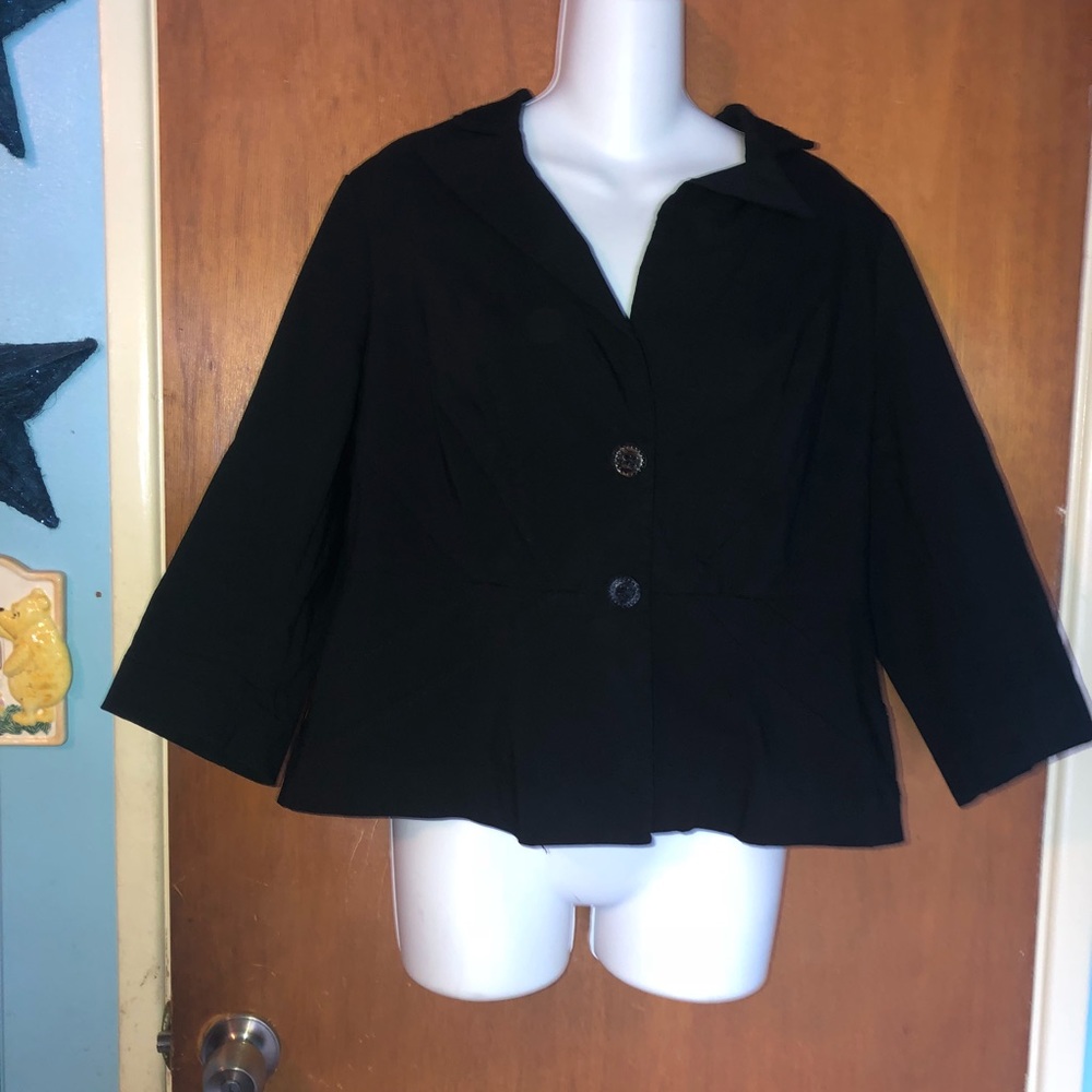 Lane Bryant 16 Black NWOT Career Blazer